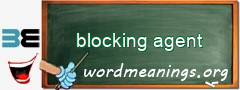 WordMeaning blackboard for blocking agent